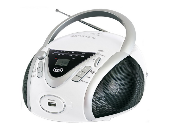 Anhoch PC Market Online Portable Radio/CD/MP3 Player Trevi CMP 542 White