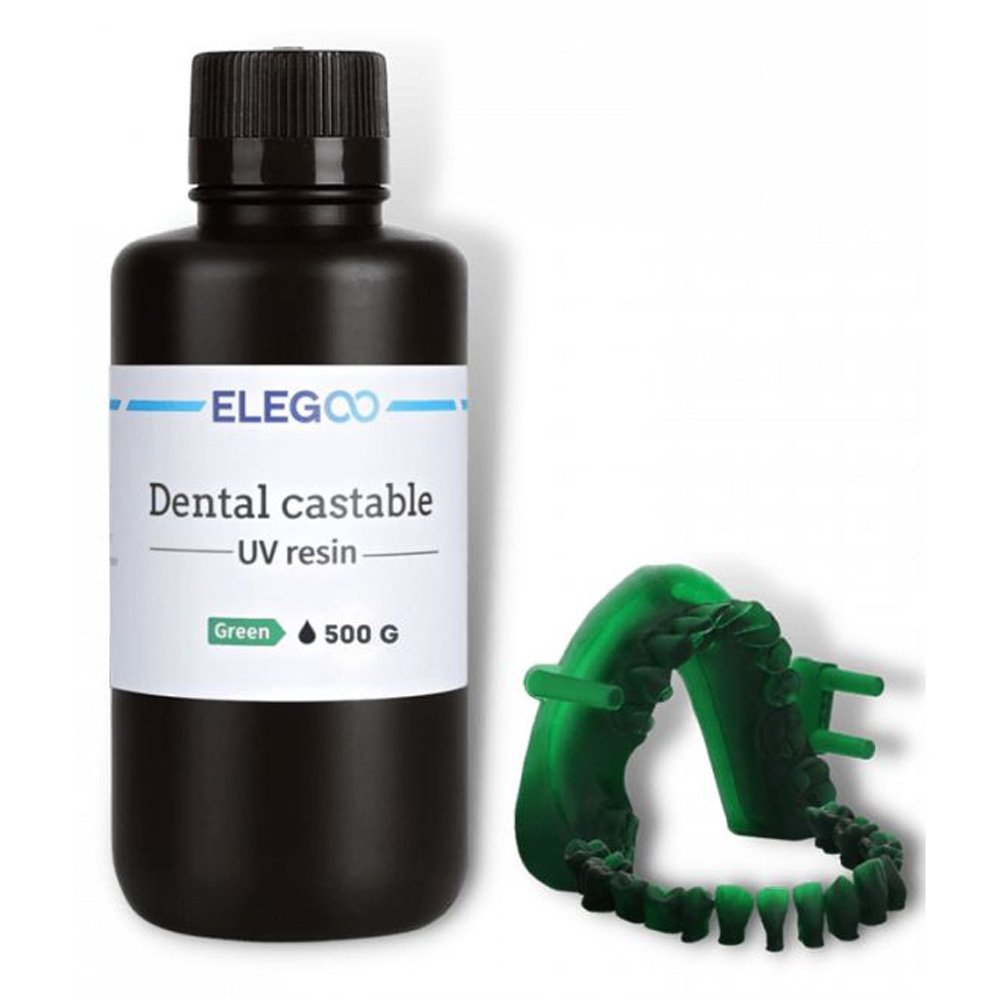 Elegoo Dental Castable UV Resin 0.5Kg - Green