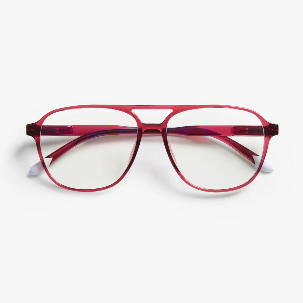 Glasses Barner Brad Glossy Cherry Lacquer w/Blue Light Protection