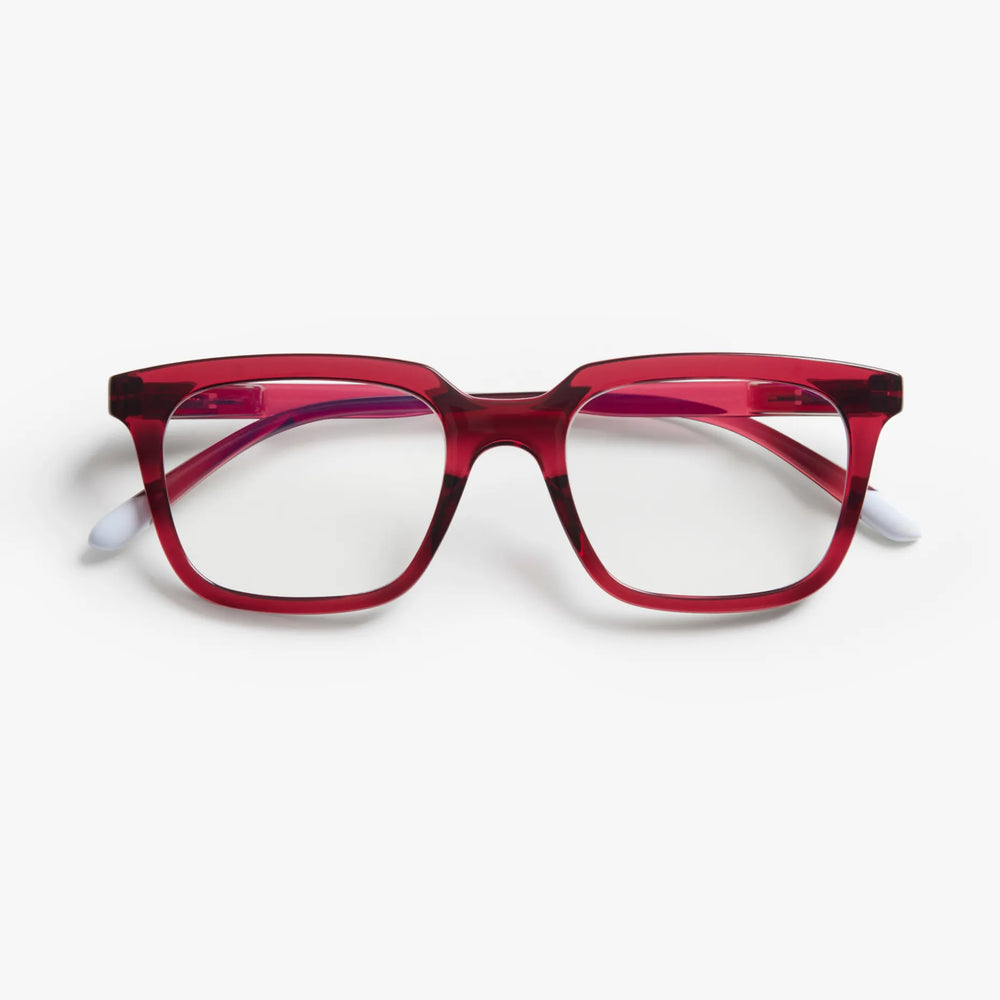 Glasses Barner Holly Glossy Cherry Lacquer w/Blue Light Protection