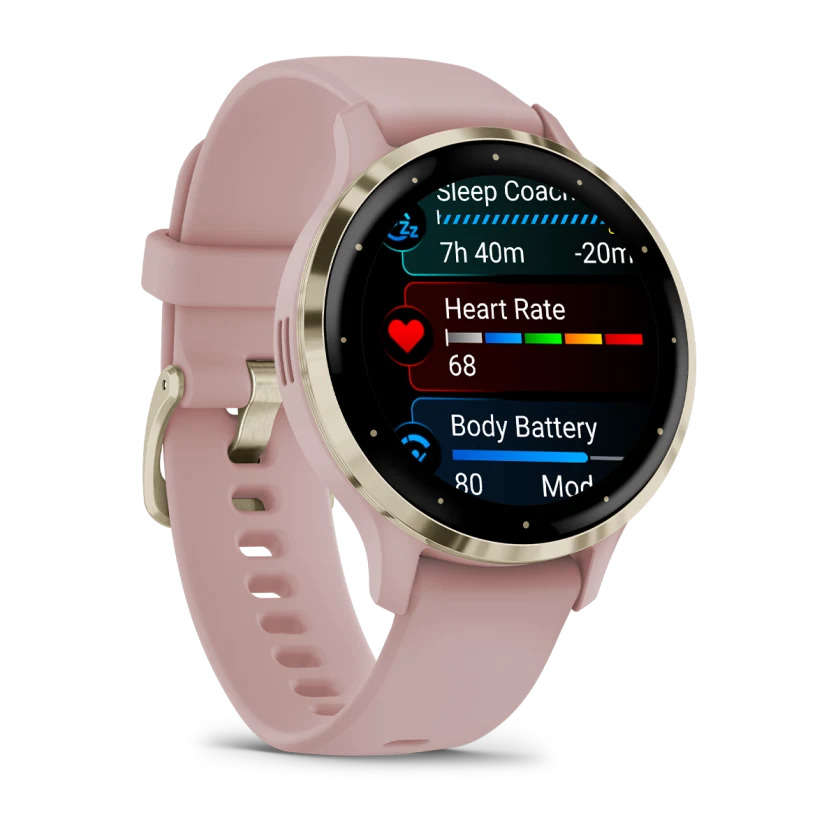 Garmin Smartwatch Venu 3S Soft Gold w/ Dust Rose Band