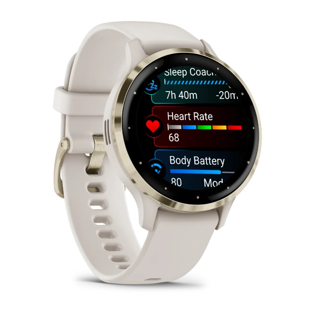 Garmin Smartwatch Venu 3S Soft Stainless Steel Gold/Cream