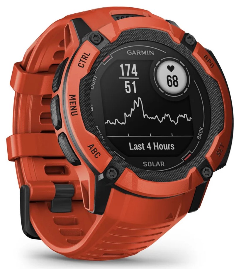 Garmin Smartwatch Instinct 2X Solar Flame Red