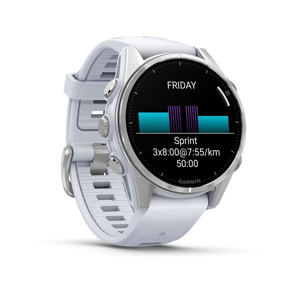 Garmin Smartwatch Fenix 8 AMOLED 43mm Silver w/Whitestone Band