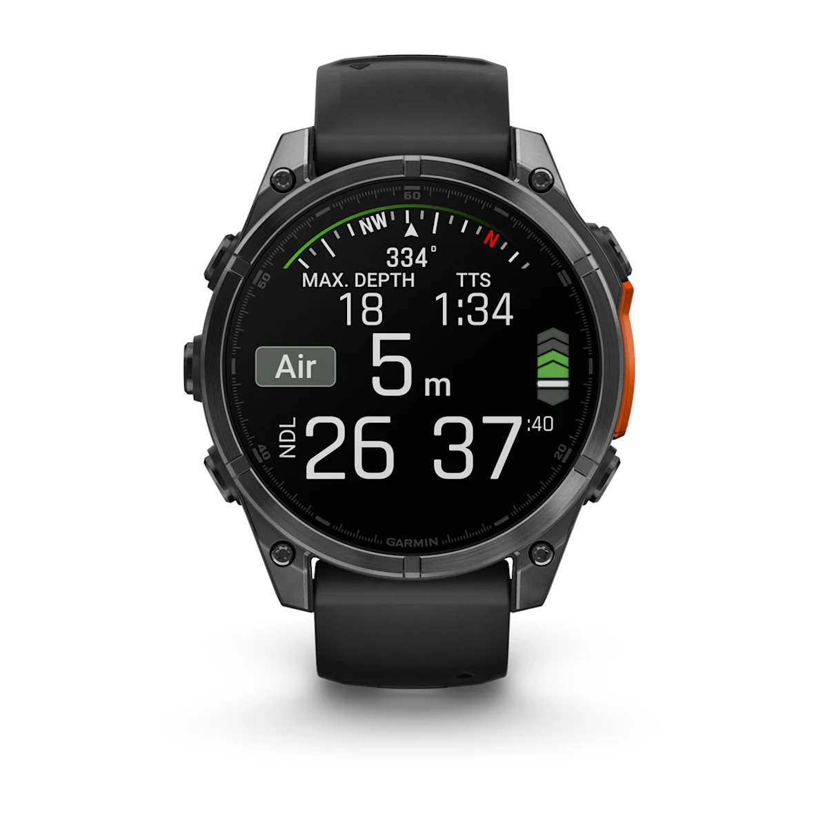 Garmin Smartwatch Fenix 8 AMOLED 47mm Slate Gray w/Black Band