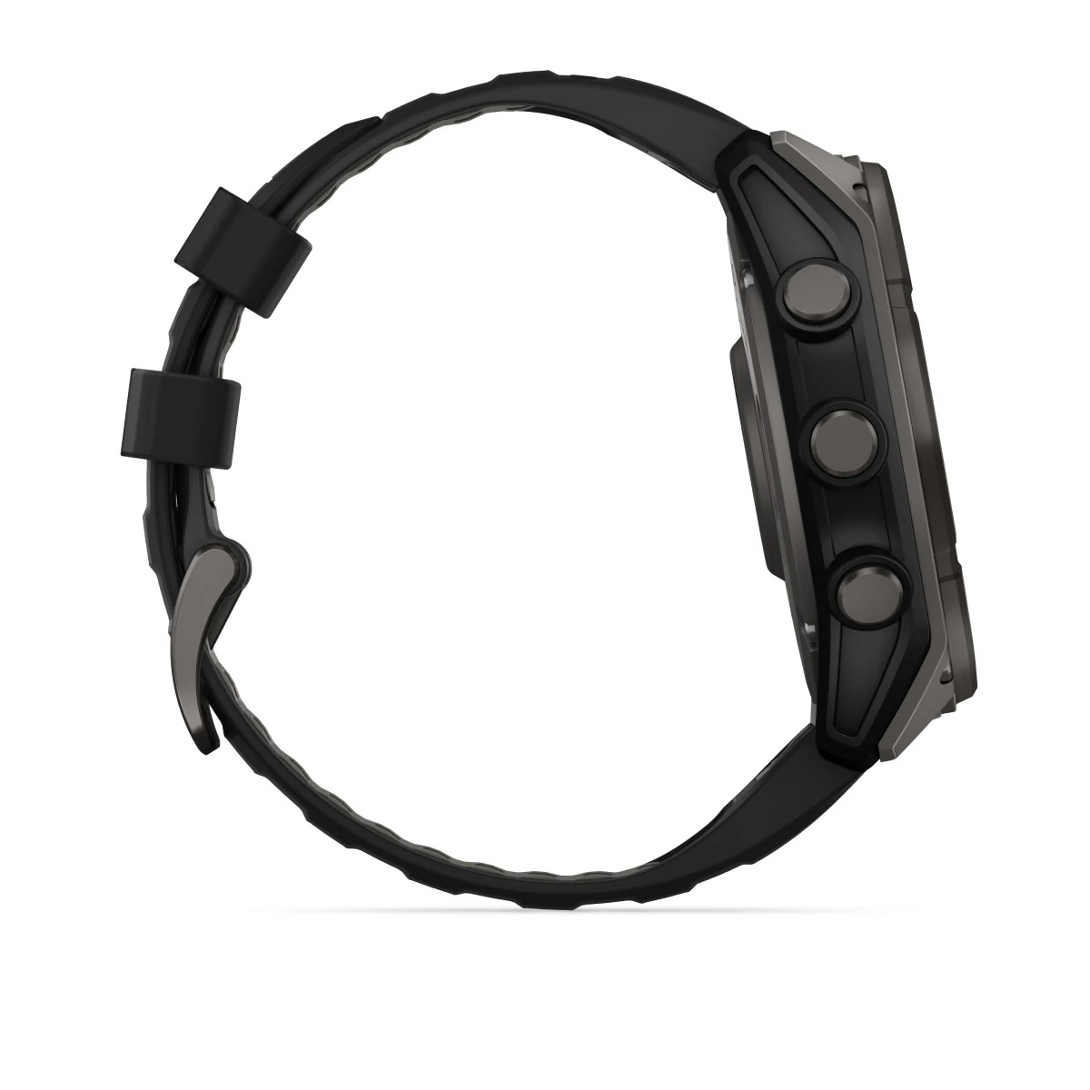 Garmin Smartwatch Fenix 8 Solar Sapphire 51mm Carbon Grey DLC Titanium w/ Black/Pebble Silicone Band