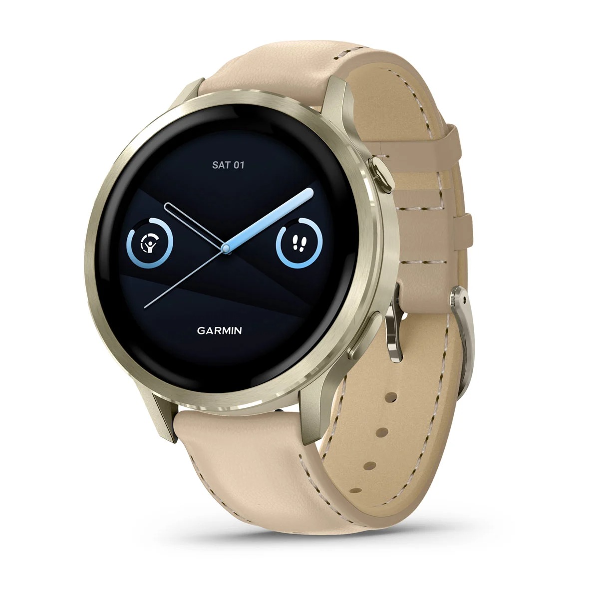 Garmin Smartwatch Venu 4 (41mm) Lunar Gold w/ Leather Band