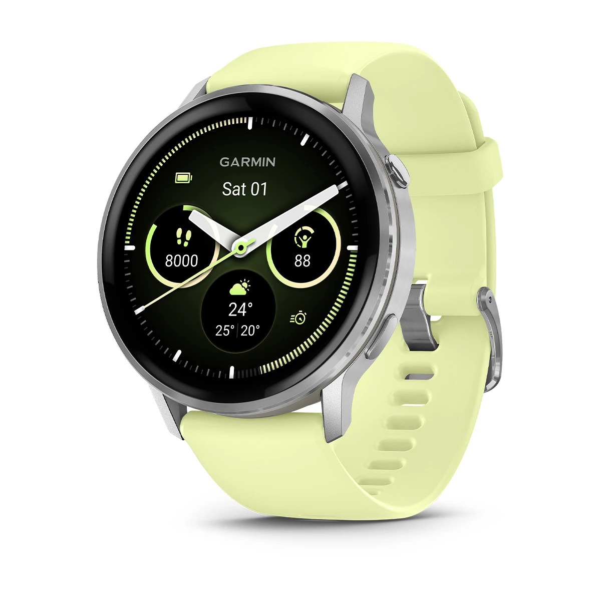 Garmin Smartwatch Venu 4 (45mm) Silver Citron
