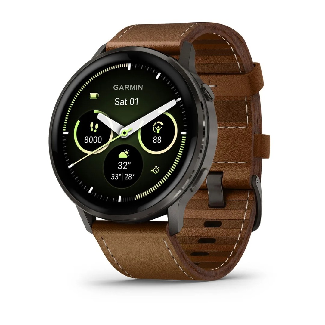 Garmin Smartwatch Venu 4 (45mm) Black Slate Leather