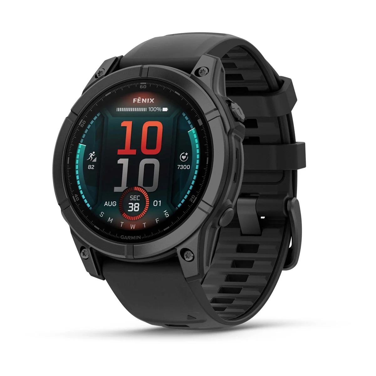 Garmin Smartwatch Fenix E 47mm AMOLED Slate Grey w/ Black Silicone Band