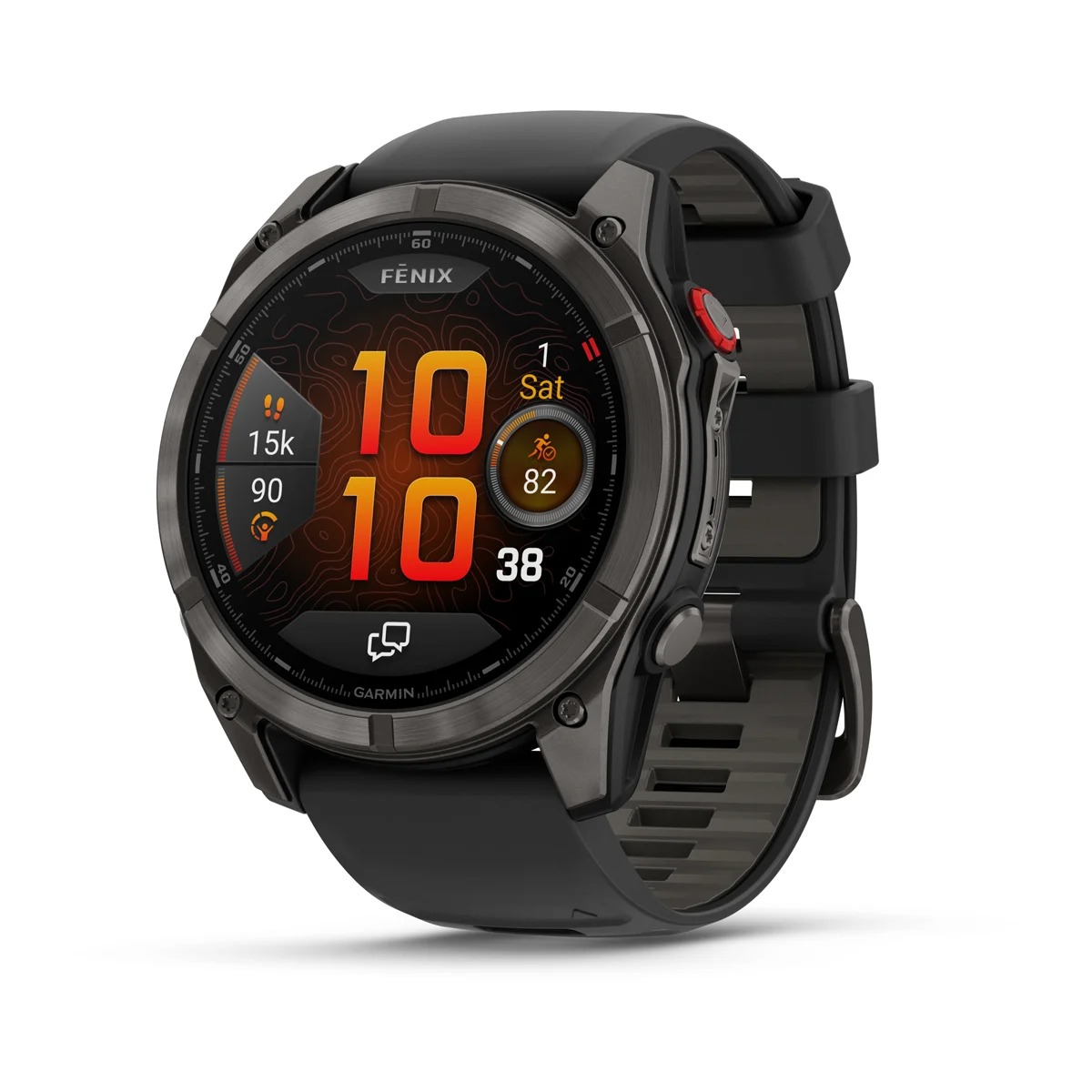 Garmin Smartwatch Fenix 8 Pro LTE AMOLED Sapphire 51mm Titanium Carbon Grey
