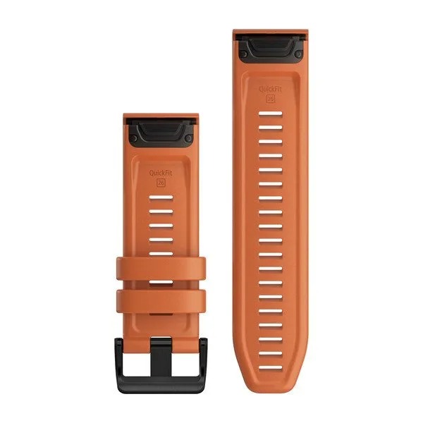 Garmin QuickFit 26mm Ember Orange Silicone Watch Band