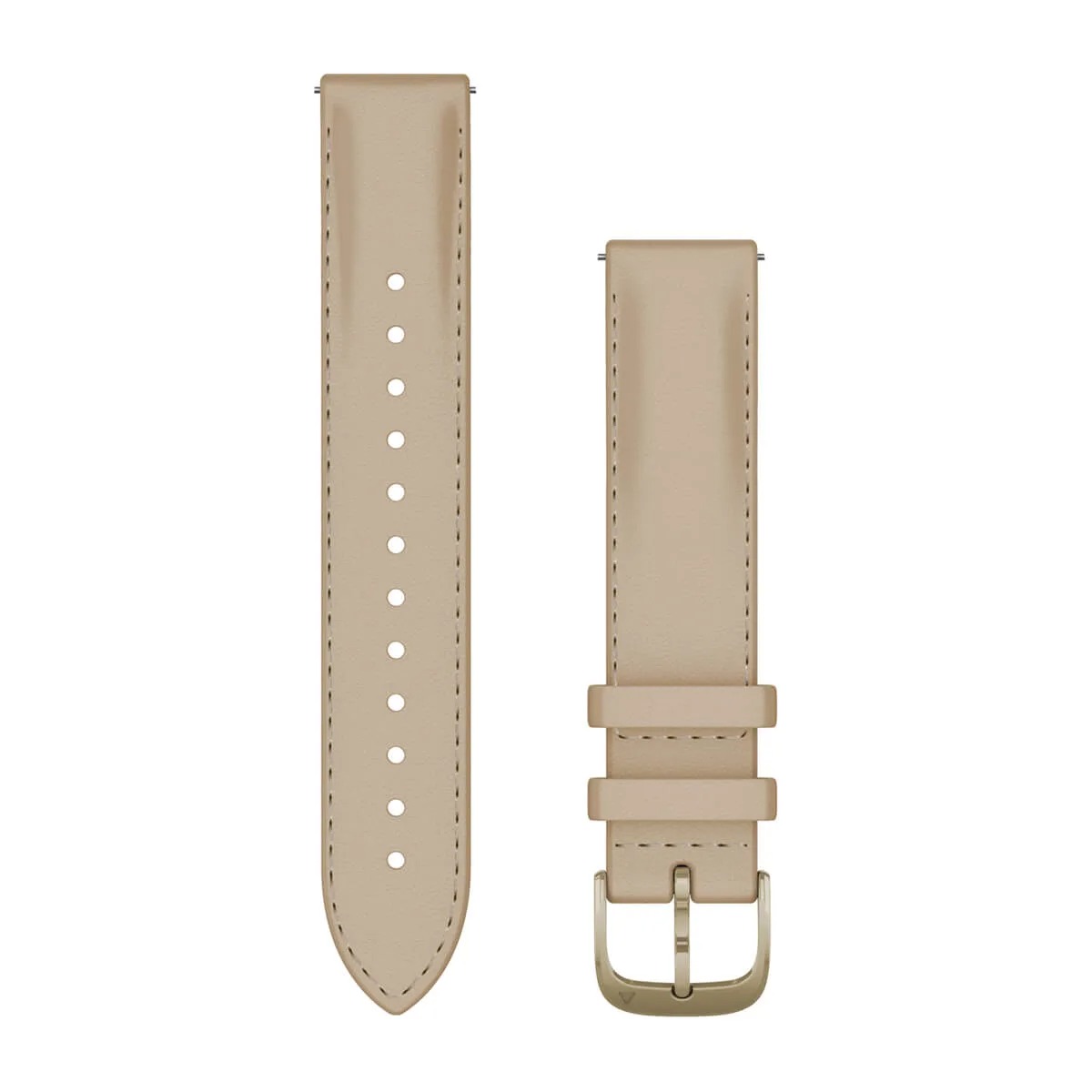 Garmin Quick Release Band 18mm Leather Light Sand/Cream Gold