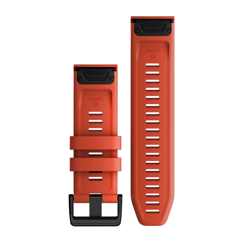 Garmin QuickFit 26mm Flame Red Silicone Watch Band