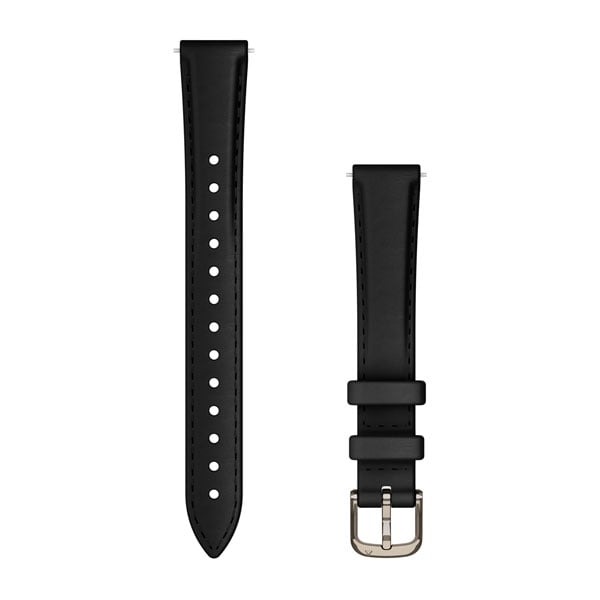 Garmin Band 14mm Lily 2 Black Leather/Cream Gold