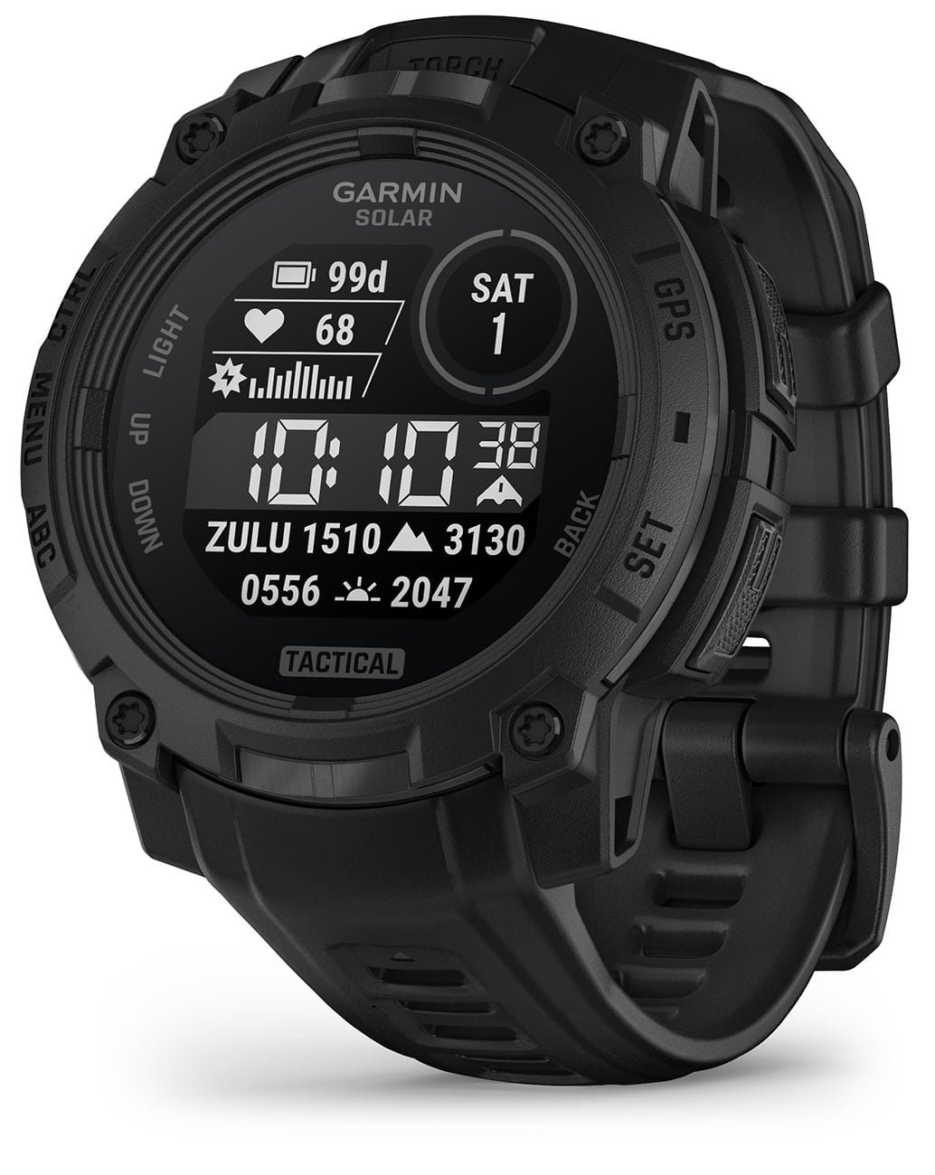 Garmin Smartwatch Instinct 3 Solar Tactical 45mm Black w/ Black Band