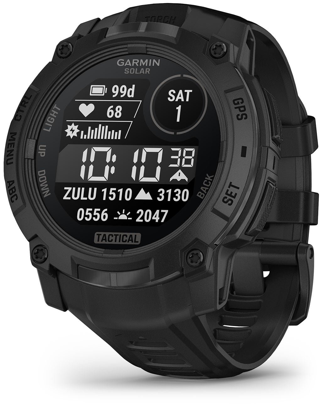 Garmin Smartwatch Instinct 3 Solar Tactical 50mm Black w/ Black Band