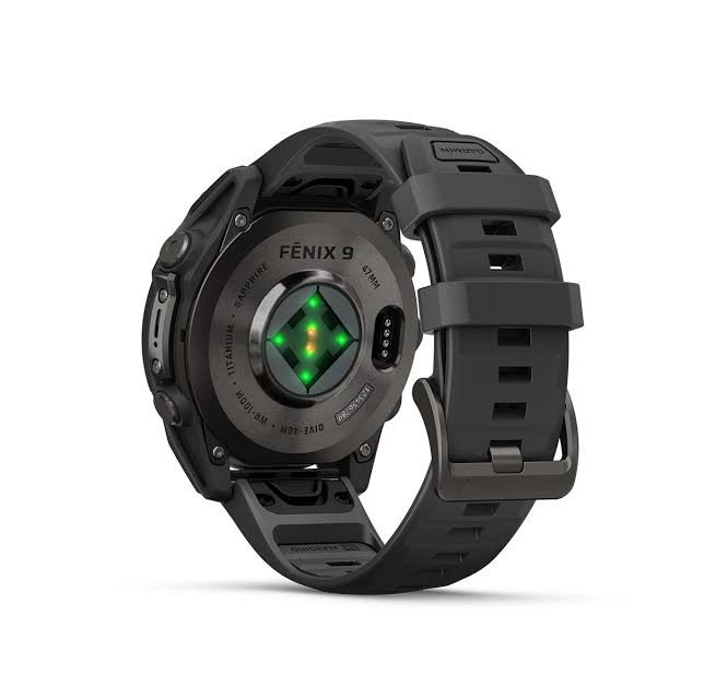 Garmin Smartwatch Fenix 9 47mm Carbon Gray DLC Titanium w/ Black Band