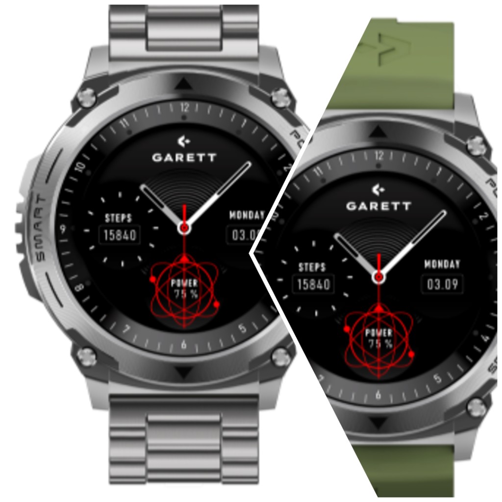 Smartwatch Garett Atom Silver Steel