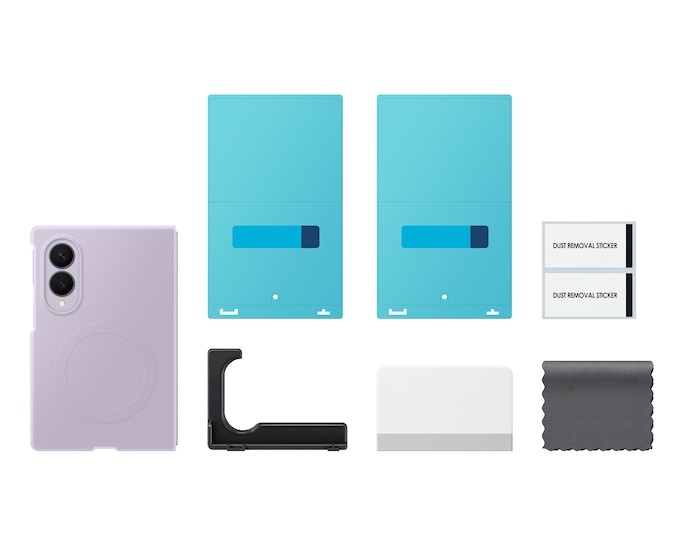 Samsung Case for Galaxy Z Fold8 Silicone Ring Magnet Case Lavender