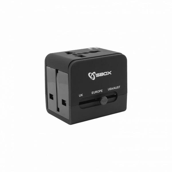 Universal Travel Adapter+ USB Charger SBOX TA-23