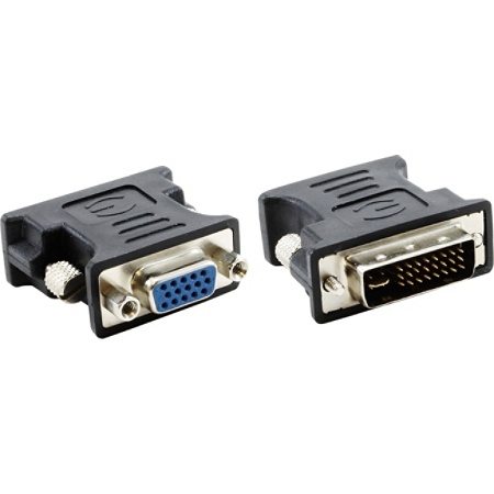 DVI to VGA adapter Gembird Black