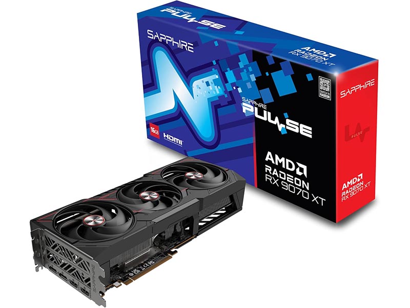 Sapphire AMD PULSE Radeon RX 9070 XT GAMING 16GB GDDR6 2XHDMI/2xDP Tri-X PCIe 5.0 DX12U