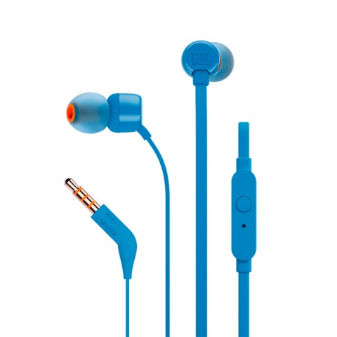 Earphones JBL T110 w/microphone Blue