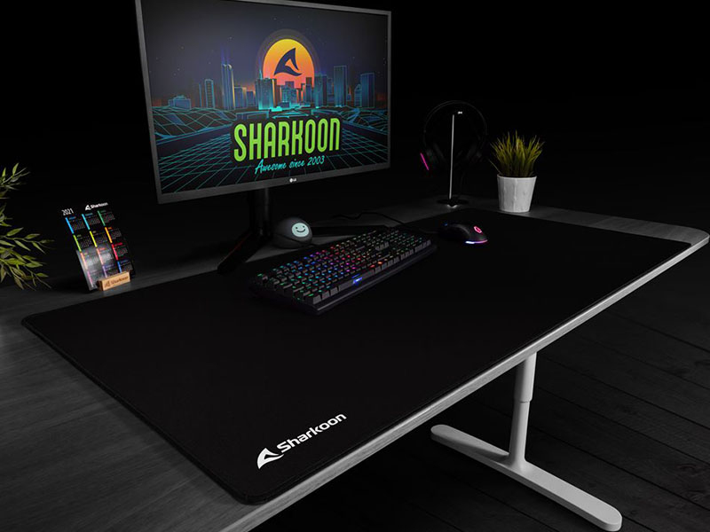 Mouse Pad Sharkoon 1337 V2 Gaming Mat BIG 1200x600x2.5mm Soft Black