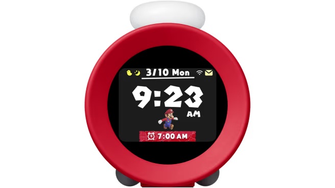 Digital Alarm Clock Nintendo Alarmo Red