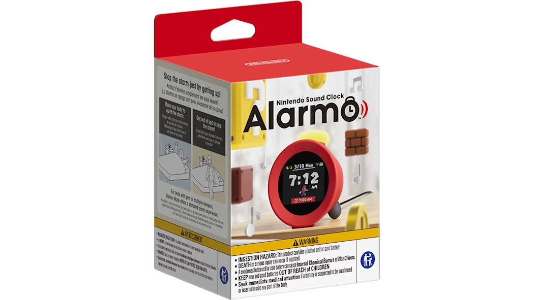 Digital Alarm Clock Nintendo Alarmo Red
