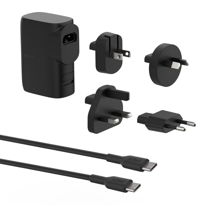 Universal Charger Travel Adapter Belkin Boost Wall Charger+Power Bank Hybrid 25W+5K