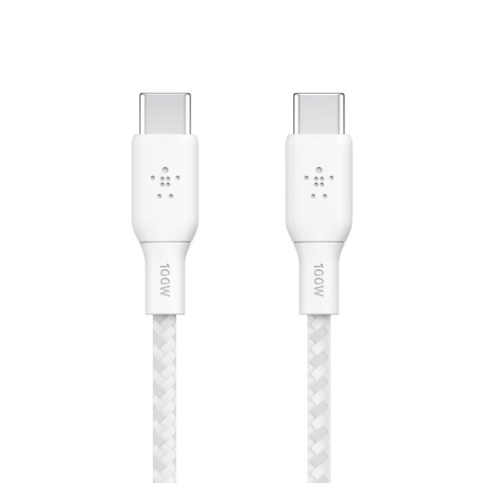 Cable 2.0 USB Type-C to Type-C 2m 100W Belkin Boost Braided White