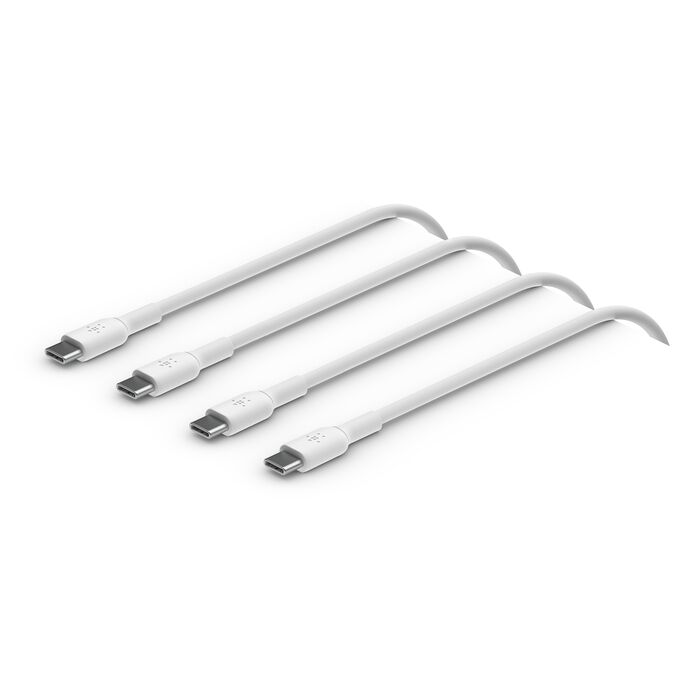Cable 2.0 USB Type-C to Type-C 1m 60W Belkin White (2 pack)