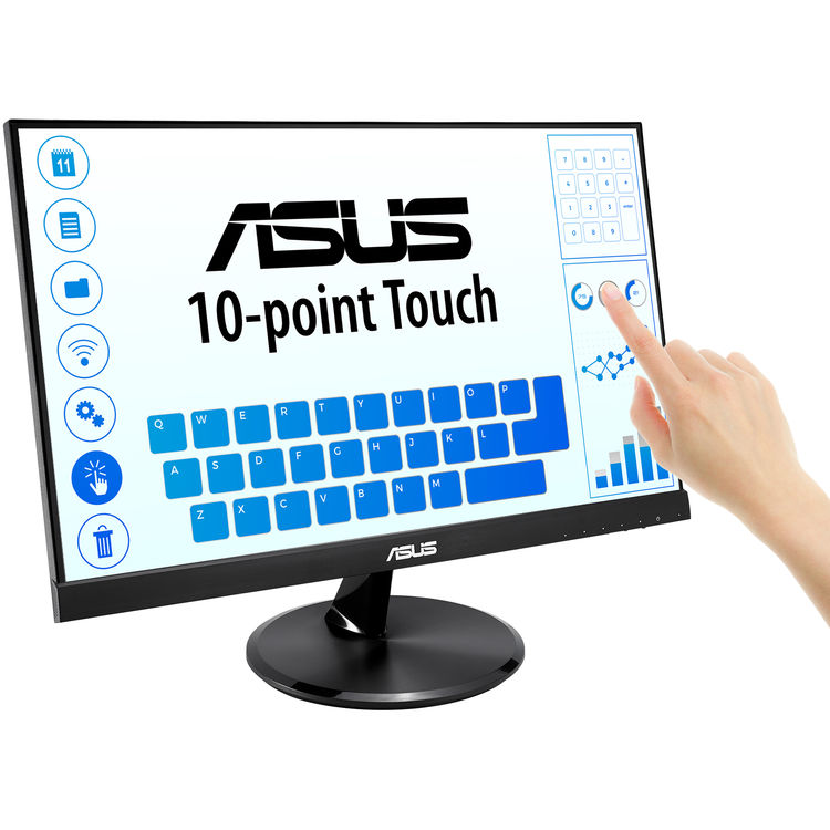 Monitor  21.5" ASUS VT229H 21.5" 1080P 16:9 Multi-Touch IPS Monitor, HDMI, VGA, Black