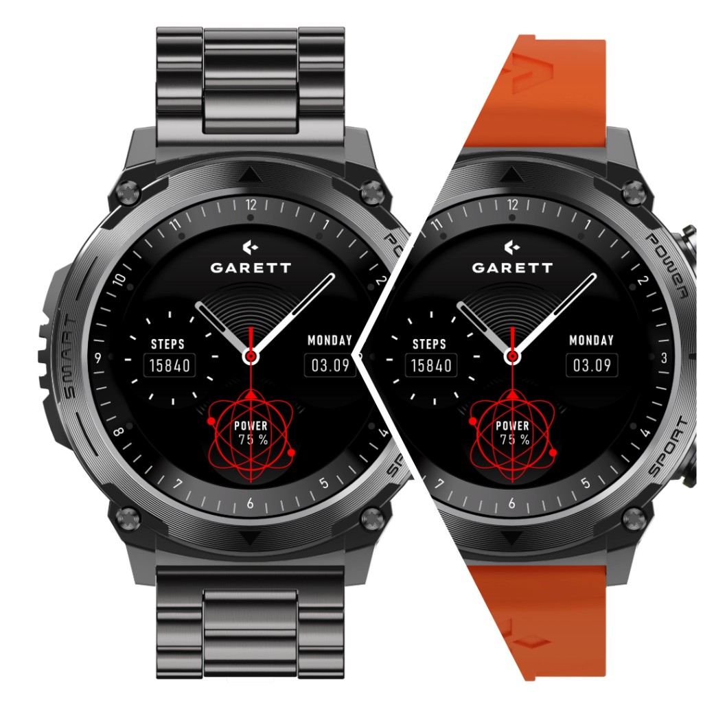 Smartwatch Garett Atom Black Steel
