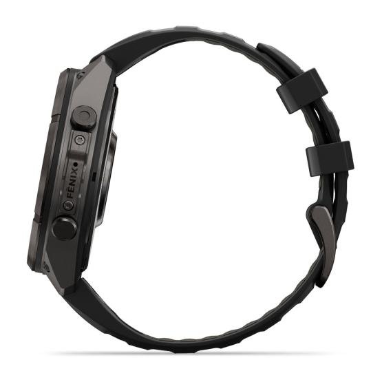 Garmin Smartwatch Fenix 9 Pro 47mm Carbon Gray DLC Titanium w/ Black/Pebble Gray Band