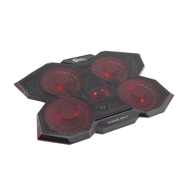 Notebook Stand White Shark Ice Wizard up to 17.3" 5x LED Fans Gaming