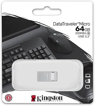 USB Drive 64GB Kingston DataTraveler Micro Gen2 USB 3.2 Metal