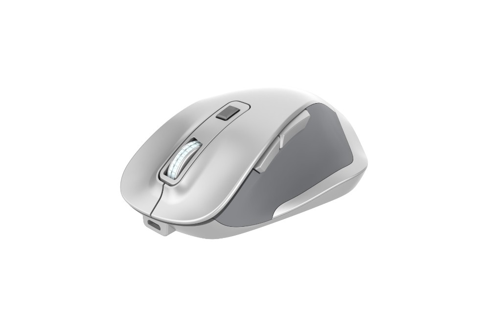 Mouse Omega Ergonomic Wireless Rechargeable Pearl White