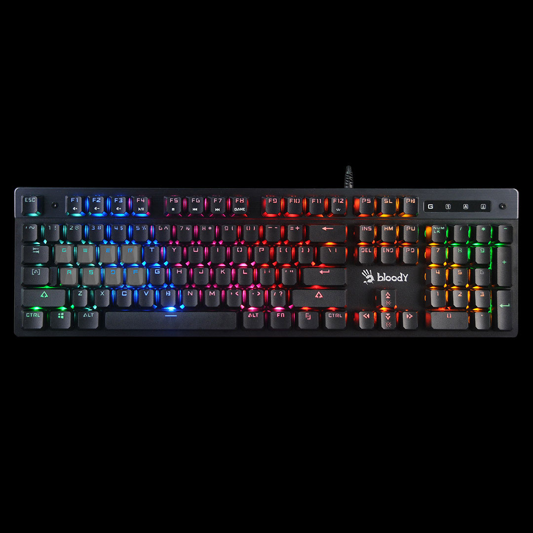 Keyboard A4 Bloody Gaming B500N Backlight USB Grey