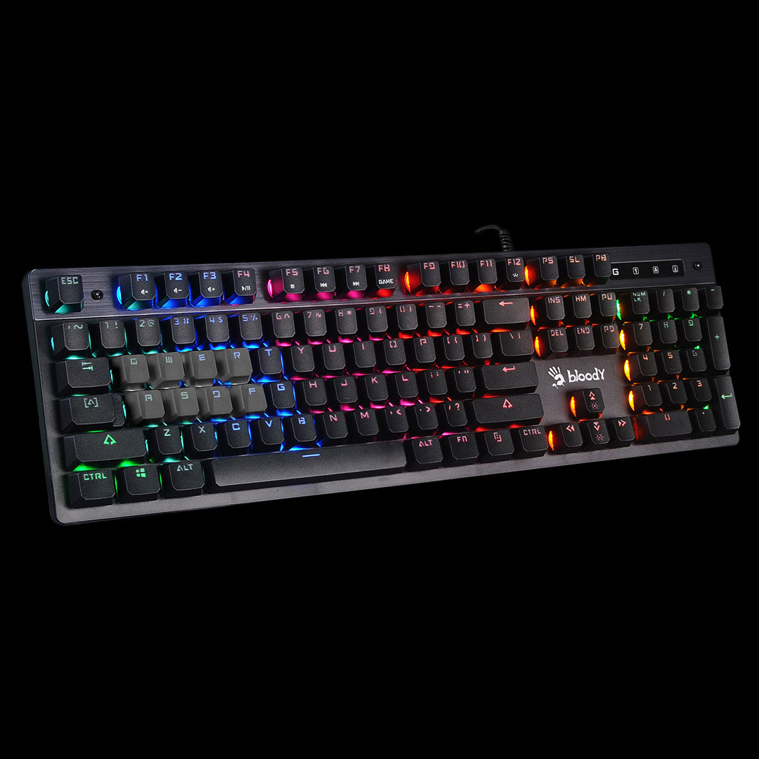 Keyboard A4 Bloody Gaming B500N Backlight USB Grey