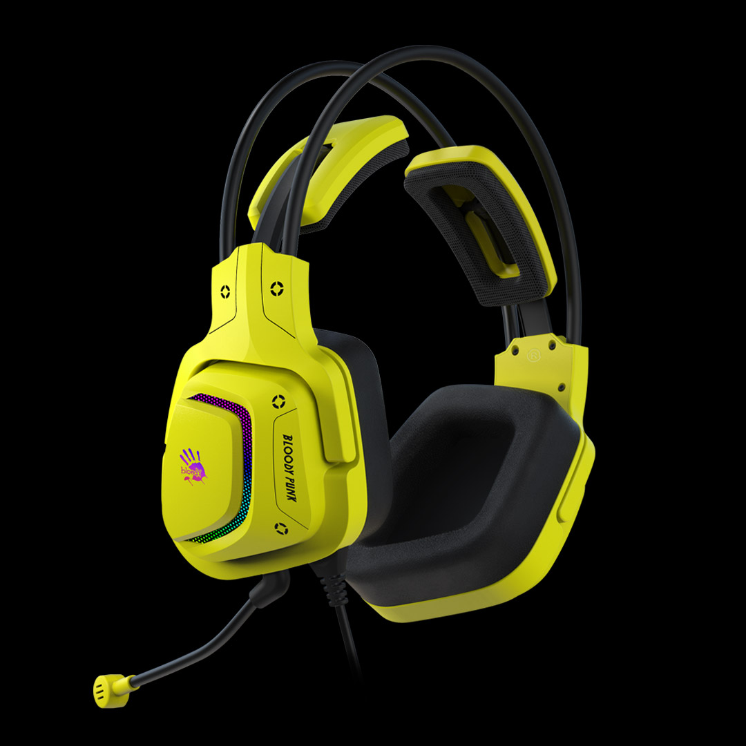 Headphones A4 G575 Bloody Gaming 7.1 RGB Punk Yellow