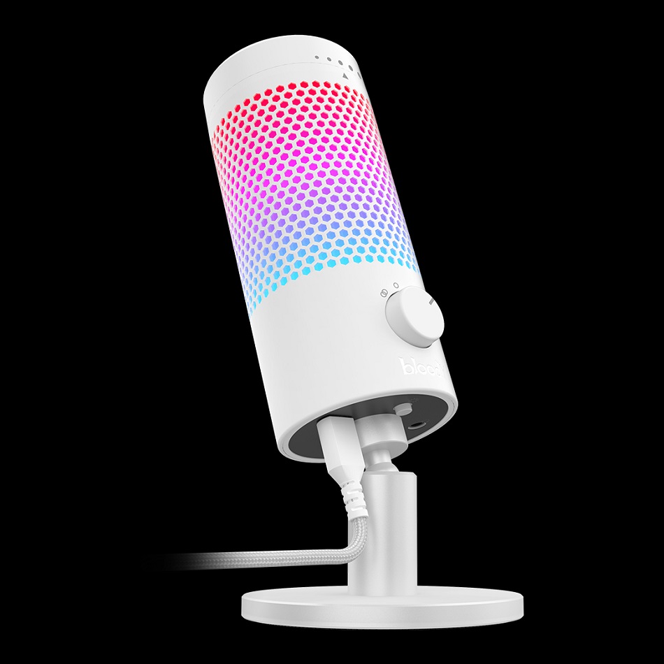 Microphone A4 Bloody GM50Pro RGB White