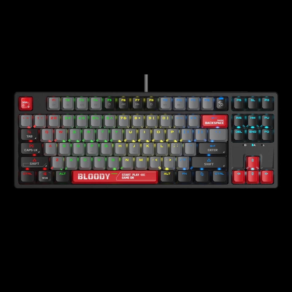 Keyboard A4 Bloody Gaming S87 Mechanical RGB BLMS Red Switch
