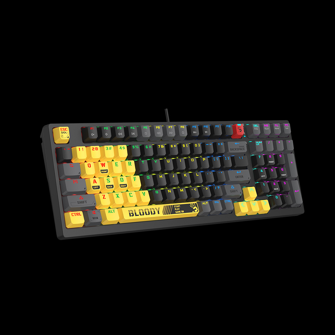 Keyboard A4 Bloody Gaming S98 Mechanical RGB Sports Lime BLMS Red Switch