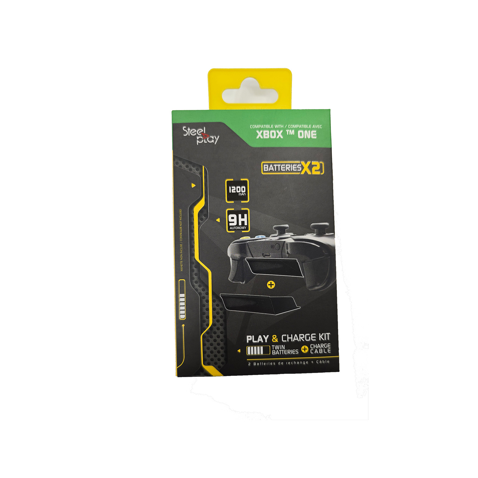 SteelPlay Battery Pack for XBOX One Wireless Controller + Cable - Play and Charge