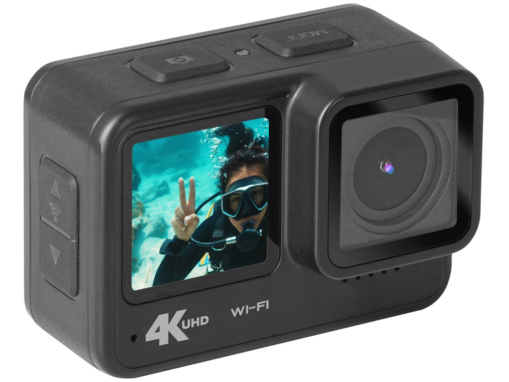 Action Camera Trevi Go 2600 4K 2xDisplay Waterproof Black