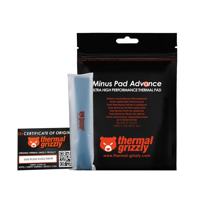Thermal Pad Minus Pad Advance Thermal Grizzly - 120x20x1.5 mm 4pcs