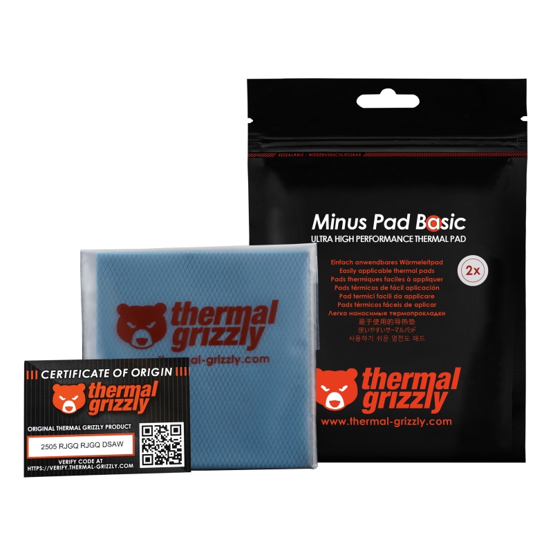 Thermal Pad Minus Pad Advance Thermal Grizzly - 100x100x1 mm 2pcs
